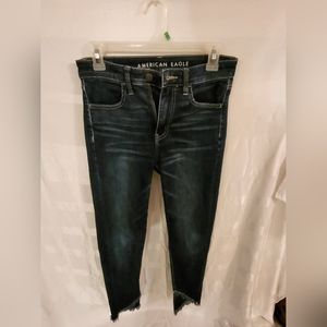 AMERICAN EAGLE Jeggings with Asymmetrical Rips - Women's Size 6